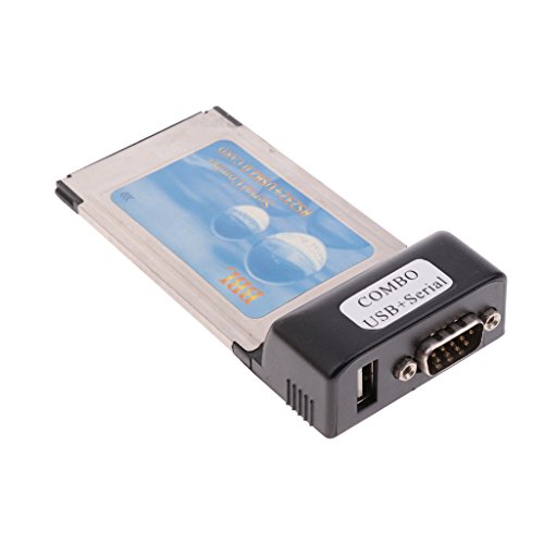 MagiDeal PCMCIA To RS232 DB9&USB Notebook Serial Combo RS232+USB CardBus Card Adapter