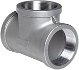 Stainless Steel 316 Cast Pipe Fitting, Tee, MSS SP-114, 1/2