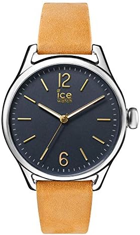 [アイスウォッチ]Ice Watch レディース アイス タイム スモール 35mm ブラック文字盤 タン ライトブラウン 細身ベルト レザー 013072 腕時計 [並行輸入品]