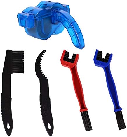 Bleiou 5 Pcs Bike Chain Cleaning Tool Scrubber Chain Gear Cleaner Washer for Cycling Bikes Road Bikes Mountain Bikes
