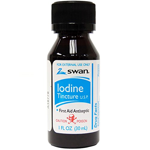 Swan Iodine Tincture U.S.P. - 1 fl oz (2 pack) - //medicalbooks.filipinodoctors.org