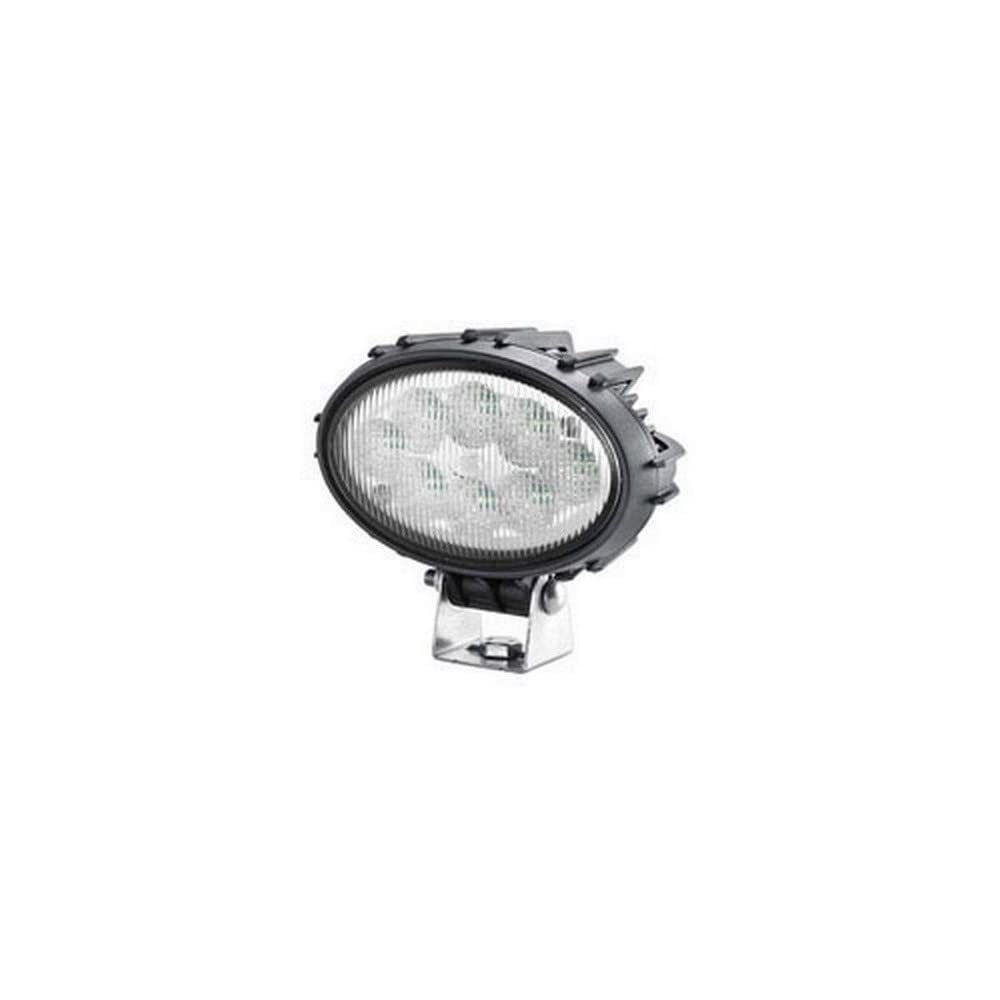 HELLA 1GA 996 661-501 LED-Worklight - Oval 100 Thermo Pro - 24/12V - 1700lm - mounting/Bolted - Swivelling Mounting Bracket - Short distance lighting - Plug: DEUTSCH plug