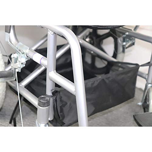 Fushida Universal Walker Hanging Bag - Walker Bag for Folding Walker - Rollator Basket, Cupholder & Wheelchair Accessory Storage Food, Book, Cell-Phone