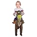 TOLOCO Inflatable Western Cowboy Riding Horse Halloween Costume (Horse-Child)