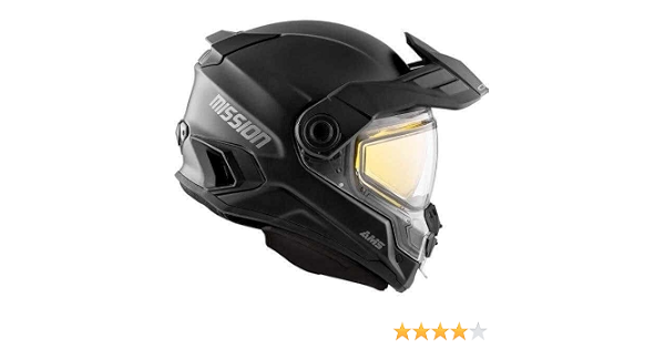 HELM MISSION AMS EDL SOLID BK MAT M CKX 