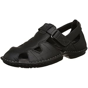 Hush Puppies mens NEW DECENT OILY Black Sandal – 7 UK (8646743)