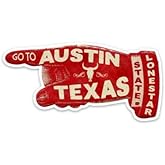 Austin Texas Vinyl Decal Sticker Lonestar State Bull Skull Laptop Bumper Luggage