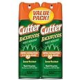 Cutter Backwoods Insect Repellent (2 Pack), Repels Mosquitos for Up To 10 Hours, 25% DEET, 6 Ounce (Aerosol Spray)