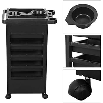 Salon Trolley Storage Cart Coloring Beauty Hair Dryer Holder