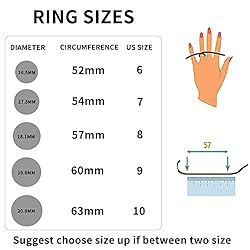 MUCAL Fidget Rings for Anxiety 8pcs Stainless Steel
