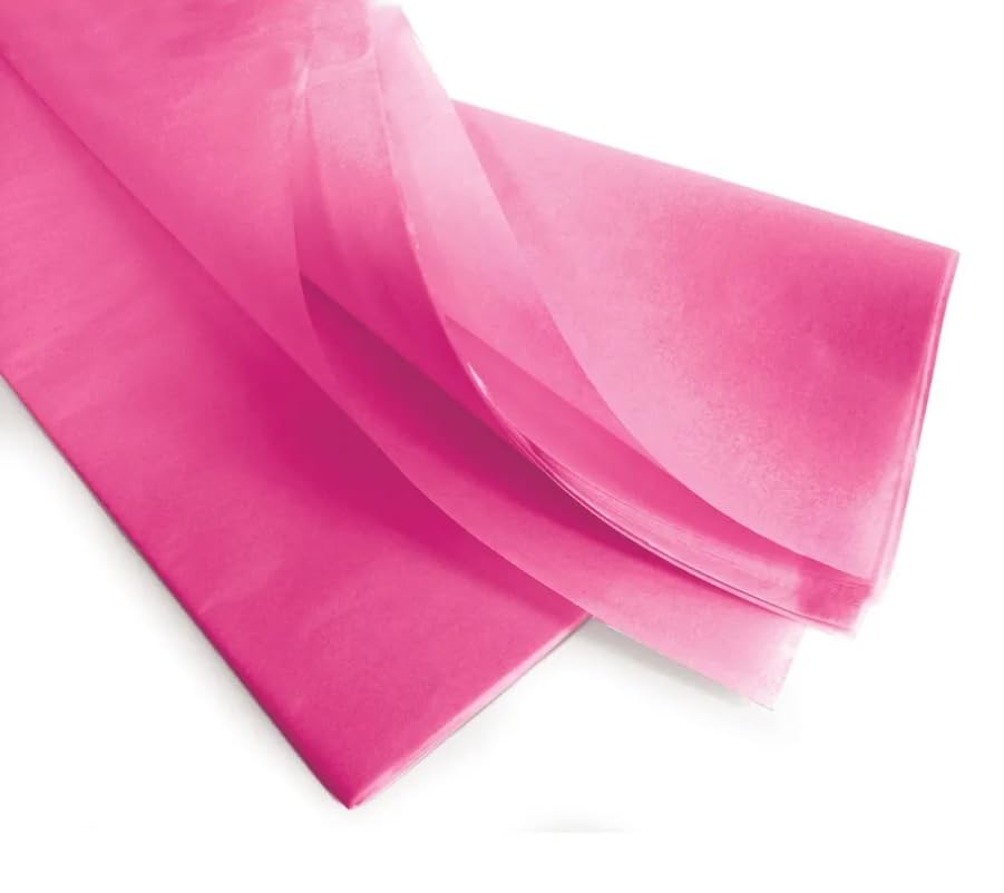 GOOD STUFF Pack of 10 Sheets of Fuchsia Tissue Paper - Size 26" x 20" - Perfect for Gift Wrapping, DIY and Crafts (Fuchsia)