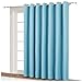 NICETOWN Sliding Glass Door Curtains - Patio Door Blinds, Luxury Home Blackout Curtains for Villa/Hall, Blinds for Bedroom (Teal Blue, 100 inches x 84 inches)