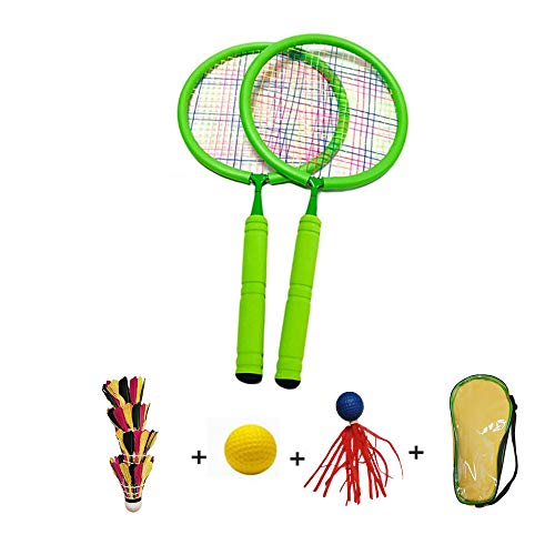 Forevive Children's Badminton Racket Badminton Set Double Racket, Lightweight and Sturdy, Suitable for Beginners and Parent-Child Indoor/Outdoor Sports Games