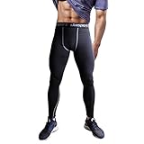 Fittoo Men's Compression Fitness Pants Cool Dry Running Workout Tights Leggings
