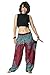 Harem Pants Unisex Geometric Mandala Harem Pants for Men & Women in Red,One Size