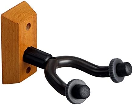 KOUSOU Hardwood Guitar Hanger Hook Holder Wall Mount Stand for Home & Studio Acoustic Electric Guitar, Bass, Mandolin, Banjo(Yellow)