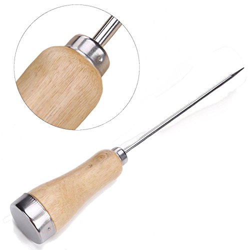Stainless Steel Ice Pick Punch Crusher with Wooden Handle Kitchen Bar Icing accessory