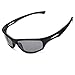 Siren Mens Polarized Unbreakable Sunglasses - Grey Lens Black Frame