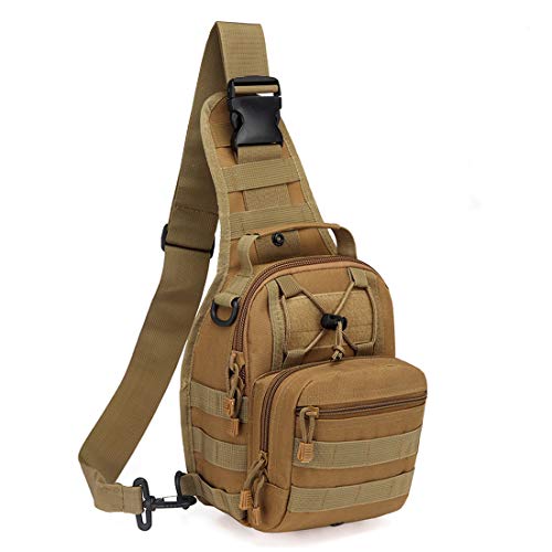 Hopopower Tactical Sling Backpack for Men Crossbody Shoulder Backpack
