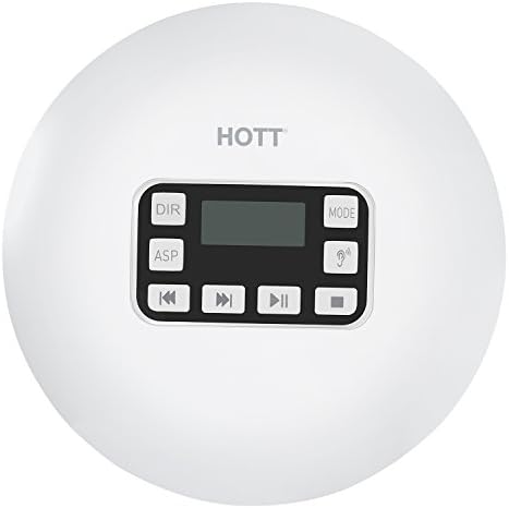 Portable CD Player, HOTT Personal CD Player with Headphones, Compact Music CD Walkman Small CD Player for Kids&amp;Adults with Skip Protection, Memory Feature for CD, MP3 CD, CD-R, CD-RW[Upgraded Version]