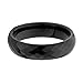 6mm Faceted Men's Tungsten Wedding Band