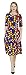 Marycrafts Women's Floral Print Fit Flared Midi Dress