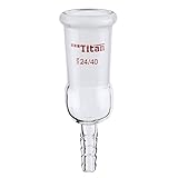 ADAMAS-BETA Glass Straight Inlet Adapter with 24/40