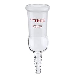 ADAMAS-BETA Glass Straight Inlet Adapter with 24/40