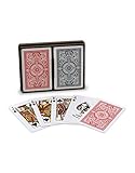 KEM Arrow Red and Blue, Poker Size-Standard Index Playing Cards (Pack of 2)