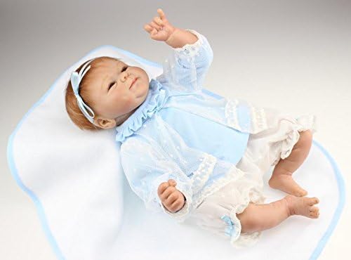 Prezzo Nicery Reborn Baby Morbido Silicone Reborn Bambola Reborn Bambino 18inch 45 Centimetri Magnetica Bella Giocattolo Realistica Ragazzo Sveglio Ragazza Sorriso Blu Vestito Reborn Doll A3IT Offerte