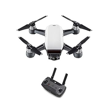 DJI Spark - Mini-Drohne + Remote Fernbedienung, max. Geschwindigkeit von 50 km/h, bis zu 2 km Übertragungsreichweite, 1080p V