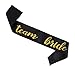 Pack of 12 Bachelorette Sashes- Includes 1 Bride to Be sash and 11 Team Bride Sashes - Hen Party Wedding Decorations Party Favors Accessories