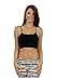 NIKIBIKI Women Seamless Classic Crop Top Bralette, Made in U.S.A, One Size (Black)