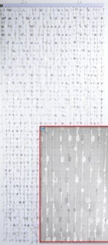 lemoinscherdeladeco Decorative Beaded Door Curtain White Flat 55050102
