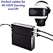 Reos Gear 5FT Premium Certified HDMI Cables 2-Pack Plus Coupler | Perfect for 4k HDR Gaming, Movies and ARC | HDMI 2.0b (4K @ 60Hz) High Speed 18Gbps | Gold-Plated Connectors and Slim Cables