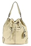 Scarleton Large Drawstring Handbag H107802 - Ivory
