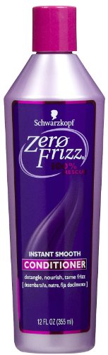 Schwarzkopf Zero Frizz Conditioner 100% Rescue Instant Smooth 12 Oz.