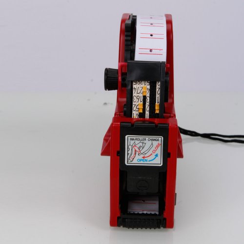 Crazy K&A Mx-5500 Single Row Labeler Price Tag Label Gun + Ink Roller + Single Row Label Paper Price Sticker Roll for Offices & Markets