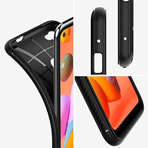 Spigen Rugged Armor Back Cover Case Designed for Samsung Galaxy M11 / A11 - Matte Black