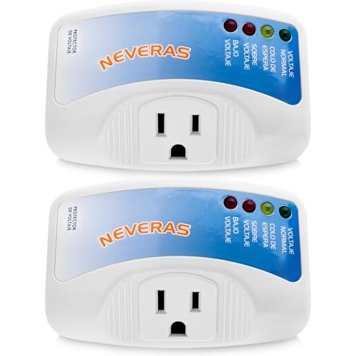 1440W Regulador de Voltaje para Refrigerador, Regulador de Voltaje para Lavadora, Protector de Voltaje para Refrigerador, No Break para Refrigerador, Supresor de Picos de Voltaje para Cocina, AC120V