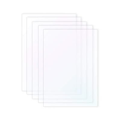 Wisamic 5PCS SLA/LCD FEP Film Ersatzblatt - Für Photon 3D Drucker 0,15-0,2 mm 3D Drucker Filamente, 140 * 200mm