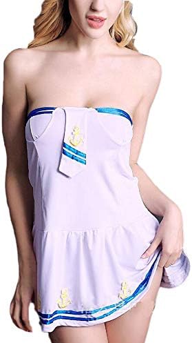 Hellomiko Women's Sexy Lingerie Ladies Nurse Outfits Maid Uniform Costumes Police Sleepwear Cosplay Dress
