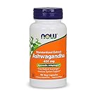 NOW Ashwagandha Extract 450 mg,90 Veg Capsules