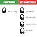 Replacement Headband Connector +Headband Screws Repair Parts Kit for Solo3 Wireless Over-Ear Headphones (Black)