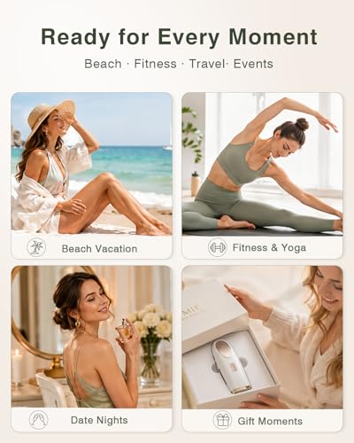 TIIMAGIC IPL Laser Hair Removal Device for Women and Men with Ice Cooling for At Home Use on Upper Lip Underarm Bikini Line and All Body, 9 Level, 999,900 Flash, Auto/Manual Mode, LED Display, White