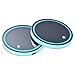 LED Cup Holder Light, MASO 2x Colorful LED Car Cup Holder Pad Mat With Waterproof Bottle Drinks Coaster Built-in Lamp, Mini USB Rechargeable Car Interior Atmosphere Light, with remote control