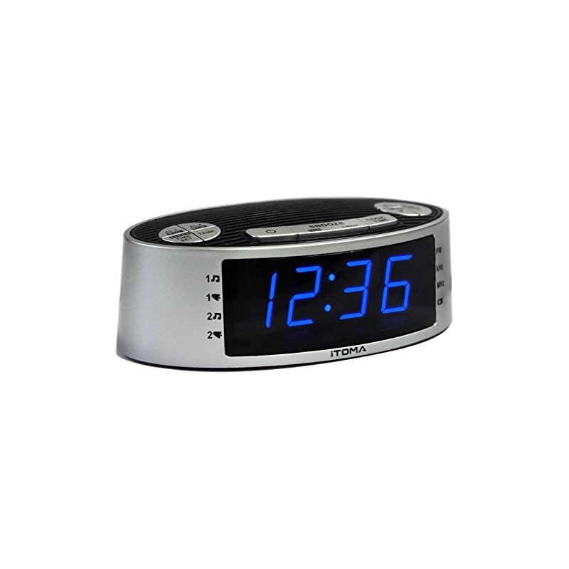 Victrola Bedside Digital LED Alarm Clock Stereo CD Player FM Radio
