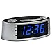 iTOMA Alarm Clock Radio, Digital AM FM, Dual Alarm, Snooze, Dimmer Control, Indoor Temperature Display, Countdown Timer, Backup Battery (CKS3301S)
