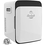 Cooluli CMF15LW Mini Fridge Electric Cooler and Warmer AC/DC Portable Thermoelectric System, Compact Refrigerator, 15 Liter/18 Cans, white