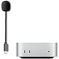 Rurararu USB C Microphone for Mac Mini M4 Microphone Compatible for MacBook Pro/Air,Desktop Computer Type C Boom MIC